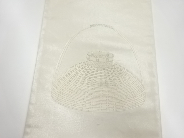 リサイクル 虫籠模様刺繍袋帯：リサイクル・アンティーク着物のシンエイ